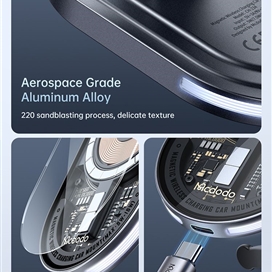 هولدر و شارژ وایرلس مگنتی مک دودو Mcdodo Transparent Magnetic Wireless Charging Car mount CH-2340