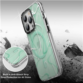 قاب YOUNGKIT یانگکیت Green Ink Painting Classic Anti-Drop Impact Series Apple iphone مناسب برای Apple iPhone 13 Pro Max