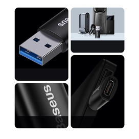 تبدیل OTG یو اس بی به Type-C بیسوس Baseus Ingenuity Mini OTG Adaptor USB 3.1 to Type-C ZJJQ000101