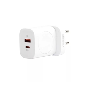 شارژر دیواری وگر PD 20W با قابلیت شارژ اپل واچ