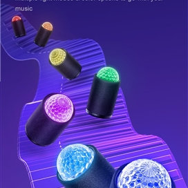 اسپیکر بلوتوث رم خور جویروم Joyroom Maya Series RGB Wireless Speaker JR-MS01