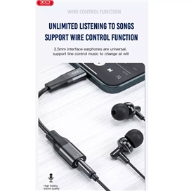 تبدیل جک 3.5 میلی‌متری به لایتنینگ ایکس‌او XO-NB181A Audio Lighting To 3.5mm