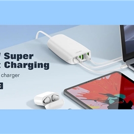 شارژر رومیزی یو اس بی و تایپ سی 65 وات الدنیو Ldnio Multi-ports Desktop Charging Station A6573C