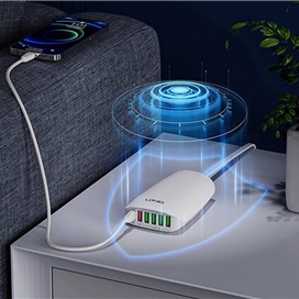 شارژر رومیزی یو اس بی و تایپ سی 65 وات الدنیو Ldnio Multi-ports Desktop Charging Station A6573C