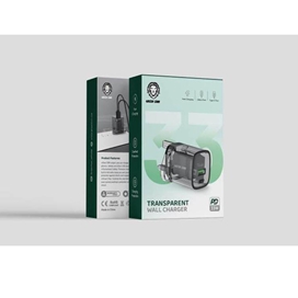 شارژر دیواری 33 وات گرین لاین مدل Transparent