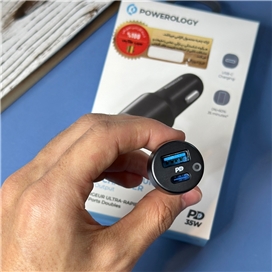 شارژر فندکی Car Charger پاورولوجی Powerology مدل 53 وات 53W مدل PCCSR005