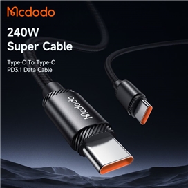 کابل شارژ سریع تایپ سی به تایپ سی 240 واتی مک دودو مدل MCDODO CA-3681 طول 2 متر