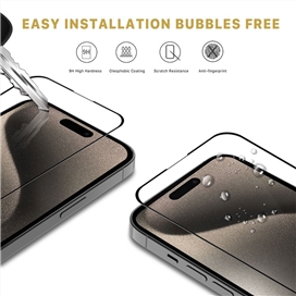 محافظ صفحه نمایش آیفون 15 پرو مکس برند جیتک مدل G-TECH G-FORCE HD IPHONE 15 Pro Max