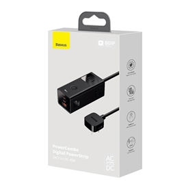 شارژر رومیزی 40 وات بیسوس مدل Power Combo Digital Powerstrip