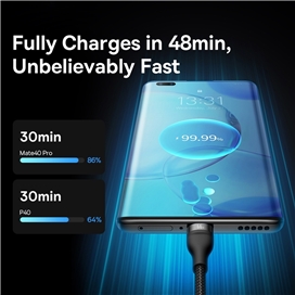 کابل سه سر 66 وات بیسوس Baseus 3in1 Fast Charging cass040001