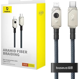 کابل شارژ تایپ سی به لایتنینگ 20 وات بیسوس Baseus Aramid Fiber Braiding Type C To Lightning Cable P10355803221