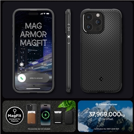 قاب آیفون 15 پرو مکس اسپیگن Spigen Mag Armor MagFit for iPhone 15 Pro Max