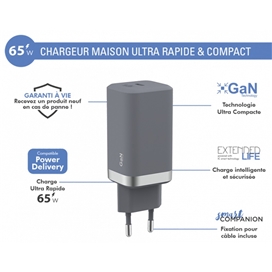 شارژر 65 واتی فورس پاور – USB C PD 65W FORCE POWER GREY