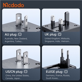 آداپتور شارژ و تبدیل برق همه کاره مسافرتی مک دودو مدل MCDODO CP-4120