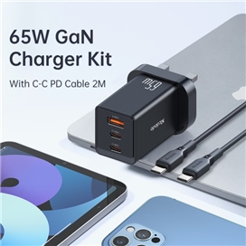 آداپتور سه پورت 65 وات همراه کابل مک دودو Mcdodo GaN5 mini Fast Charger Set CH-1552