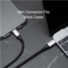 کابل USB-C به لایتنینگ AluCable برند Just Mobile (1.2 متر)