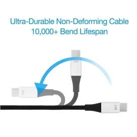 کابل USB-C به لایتنینگ AluCable برند Just Mobile (1.2 متر)