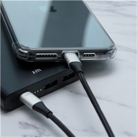 کابل USB-C به لایتنینگ AluCable برند Just Mobile (1.2 متر)