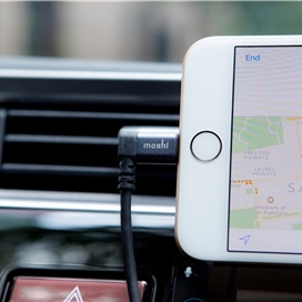 کابل مبدل USB به لایتنینگ موشی Moshi 90 Degree Lightning To USB Cable طول 1/5 متر