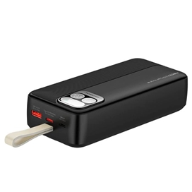 پاوربانک رسی مدل RPB-P38 ظرفیت 30000 میلی آمپر ساعت