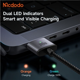 کابل شارژ 140 وات مک بوک تایپ سی به مگ سیف 3 مک دودو مدل MCDODO CA-1470 طول 2متر