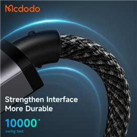 کابل شارژ 140 وات مک بوک تایپ سی به مگ سیف 3 مک دودو مدل MCDODO CA-1470 طول 2متر