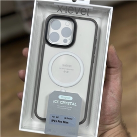 قاب پشت تلق دور نرم ایکس لول مدل X-Level Ice Crystal مناسب برای Apple iPhone 15 Pro Max
