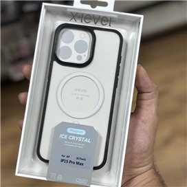 قاب پشت تلق دور نرم ایکس لول مدل X-Level Ice Crystal مناسب برای Apple iPhone 15 Pro Max