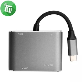هاب 4 پورت تایپ سی کوتسی Coteci UCB-C To HDMI Multiport Adapter 83013