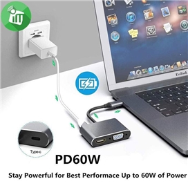 هاب 4 پورت تایپ سی کوتسی Coteci UCB-C To HDMI Multiport Adapter 83013