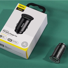 شارژر فندکی فست خودرو بیسوس Baseus Car Charger USB + Type-C 30W CCYS-C01
