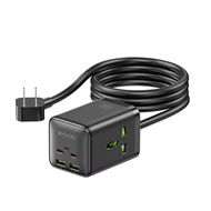 چند راهی و هاب شارژر 6 پورت باوین Bavin PC2026y طول 1.5 متر توان 65 وات