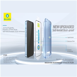 گلس فول BLUEO Anti Dust HD Glass Anti Static With Applicator مناسب برای Apple iPhone 12 Pro Max