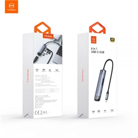 هاب شارژر تایپ سی 6 پورت مک دودو Mcdodo HU-7740 6 in 1 USB-C HUB