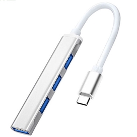 هاب چهار پورت تایپ سی کوتسی Coteetci 4in1 4 port usb2.0*3 usb3.0*1 HUB 83005-GY