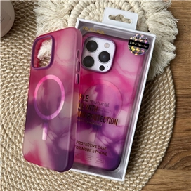 قاب Mutural Ink Series With Magsafe صورتی مناسب برای Apple iPhone 14 Pro Max