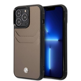 قاب BMW مدل GENUINE LEATHER WITH CARDSOLT مناسب برای گوشی موبایل اپل Apple iPhone 14 Pro Max