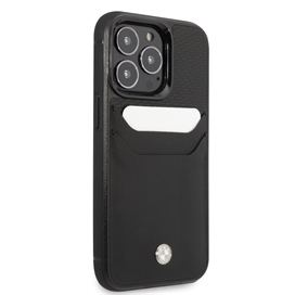 قاب BMW مدل GENUINE LEATHER WITH CARDSOLT مناسب برای گوشی موبایل اپل Apple iPhone 14 Pro Max