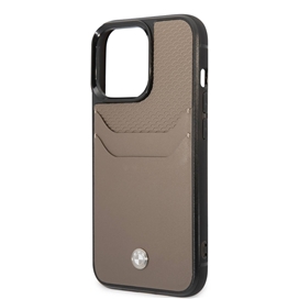 قاب BMW مدل GENUINE LEATHER WITH CARDSOLT مناسب برای گوشی موبایل اپل Apple iPhone 14 Pro Max