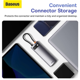هاب 6 پورت تایپ سی بیسوس Baseus Starjoy 6 Port Type-C Hub Adapter WKWG080013