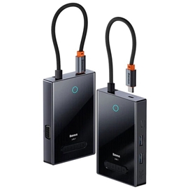 هاب تایپ سی 8 پورت بیسوس Baseus Focus Series 8 Port Type-C Hub Adapter WKYY030413