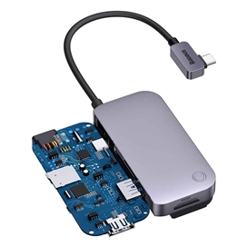 هاب 6 پورت تایپ سی بیسوس مدل Baseus PadJoy 6-Port Type-C HUB Adapter WKWJ000113