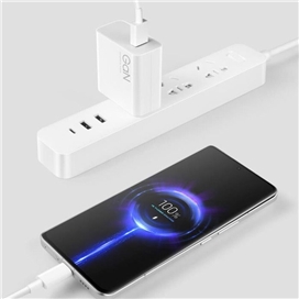 شارژر دیواری اصلی روکارتنی 120 وات شیائومی Xiaomi Gan 120W Fast Charging Wall Charger MDY-14-ED