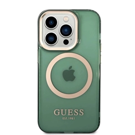 کاور گس GUESS مدل TRANSLUCENT GOLD OUTLINE مناسب برای گوشی موبایل اپل Apple iPhone 14 Pro Max