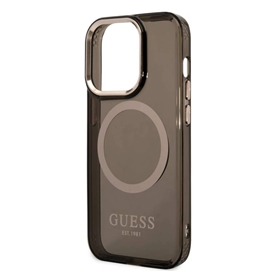 کاور گس GUESS مدل TRANSLUCENT GOLD OUTLINE مناسب برای گوشی موبایل اپل Apple iPhone 14 Pro Max