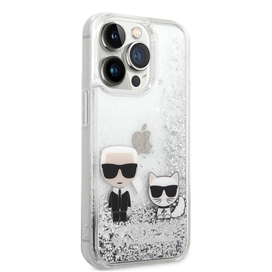کاور کارل لاگرفلد مدل GLITTER KARL & CHOUPETTE مناسب برای گوشی موبایل اپل Apple iPhone 14 Pro Max