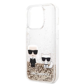 کاور کارل لاگرفلد مدل GLITTER KARL & CHOUPETTE مناسب برای گوشی موبایل اپل Apple iPhone 14 Pro Max