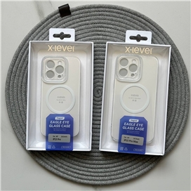 قاب برند ایکس لول مدل X-Level Eagle Eye Glass  پشت مات دور نرم مناسب برای Apple iPhone 15 Pro