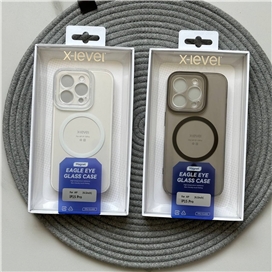 قاب برند ایکس لول مدل X-Level Eagle Eye Glass  پشت مات دور نرم مناسب برای Apple iPhone 15 Pro Max