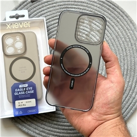 قاب برند ایکس لول مدل X-Level Eagle Eye Glass  پشت مات دور نرم مناسب برای Apple iPhone 15 Pro Max